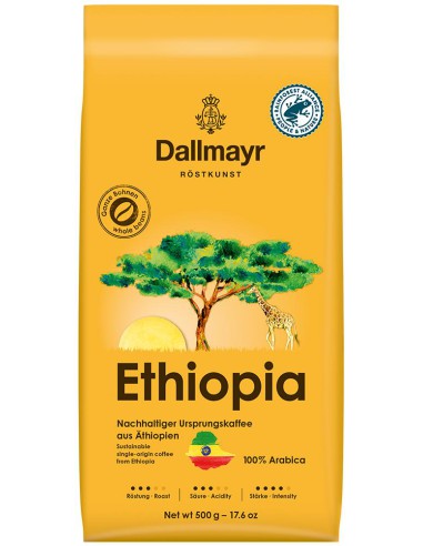 Kawa ziarnista Dallmayr Ethiopia Arabica 500 g - Kawa ziarnista