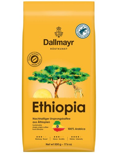 Kawa ziarnista Dallmayr Ethiopia Arabica 500 g 4008167040507