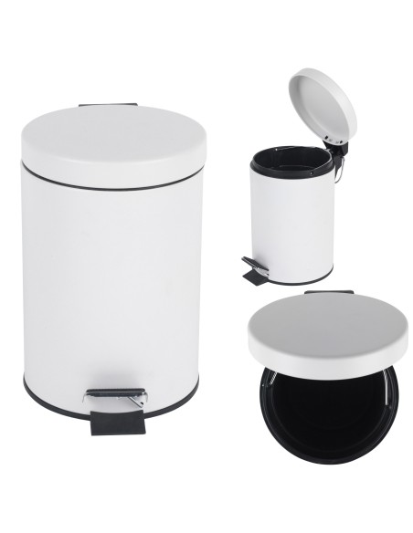 Łazienkowy kosz na śmieci z pedałem okrągły Beldray 3 l 5053191038234 10