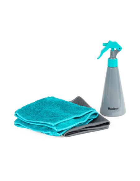 Butelka ze spryskiwaczem 250ml + ścierki z mikrofibry Beldray 5053191081315 3