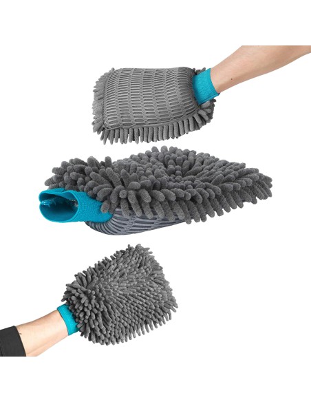 Dwustronna rękawica z mikrofibry do mycia samochodu Beldray 5053191082176 9