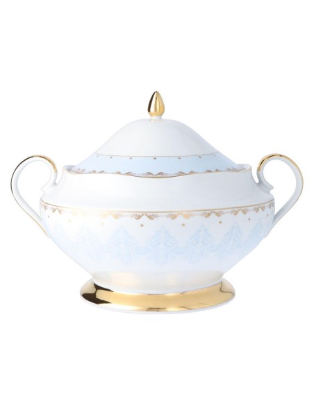 Zdobiony serwis obiadowy dla 6 osób Ćmielów Astra Królewski Błękit, 25 elementów 5902767066990 18