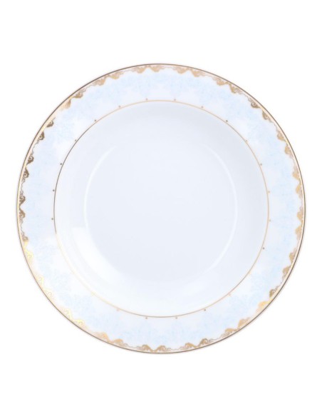 Zestaw talerzy Ćmielów Astra Królewski Błękit obiadowych dla 6 osób 18 elementów 5902767066983 12