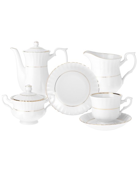 Serwis kawowy 39 elementów dla 12 osób Chodzież Iwona Złota Linia 5903353164427 27