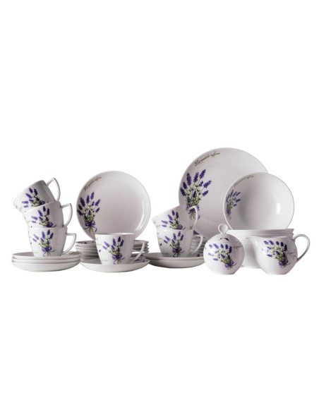 Wspaniały serwis obiadowo-kawowy dla 6 osób 32 elementy Lubiana Lawenda 5900245214345 19
