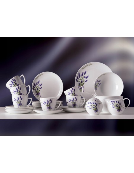 Wspaniały serwis obiadowo-kawowy dla 6 osób 32 elementy Lubiana Lawenda 5900245214345 30