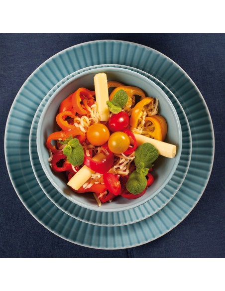 Komplet obiadowych talerzy dla 6 osób 18 elementów Lubiana Daisy Cloud 5900245761313 15