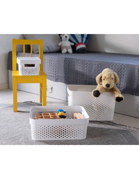 Pojemnik z przykrywką do przechowywania 17l ażurowy Curver Infinity 3253924742175 4