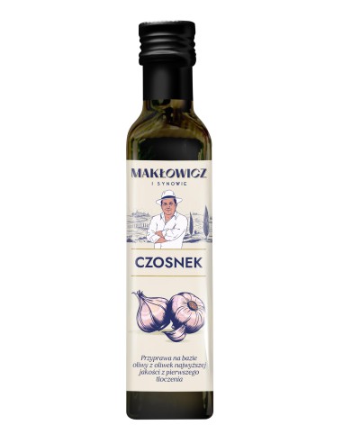 Czosnkowa oliwa smakowa Makłowicz i Synowie 250 ml - Oliwa smakowa