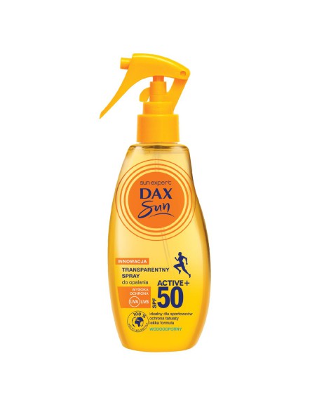 Transparentny spray do opalania SPF 50 Dax Sun 200 ml 5900525077714 2