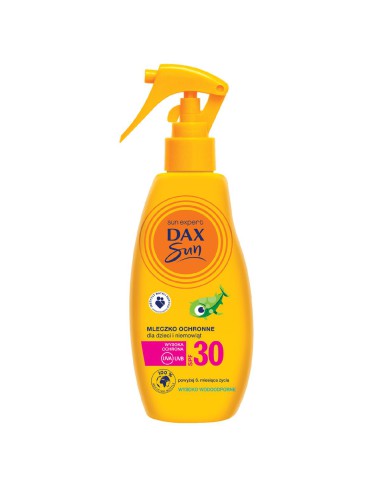 Ochronne mleczko dla dzieci i niemowląt w sprayu SPF 30 Dax Sun 200 ml - Kremy i mleczka na słońce