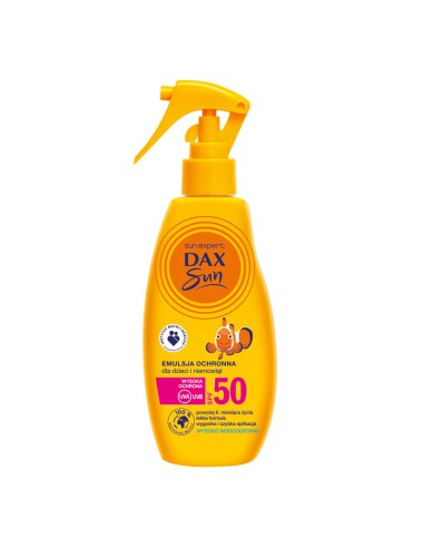 Emulsja SPF50 dla dzieci i niemowląt Dax Sun 200 ml - Kremy i mleczka na słońce