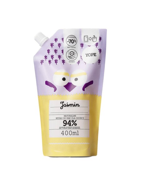 Mydło do rąk dla dzieci o zapachu jaśminowym YOPE zapas 400 ml 5900168904651