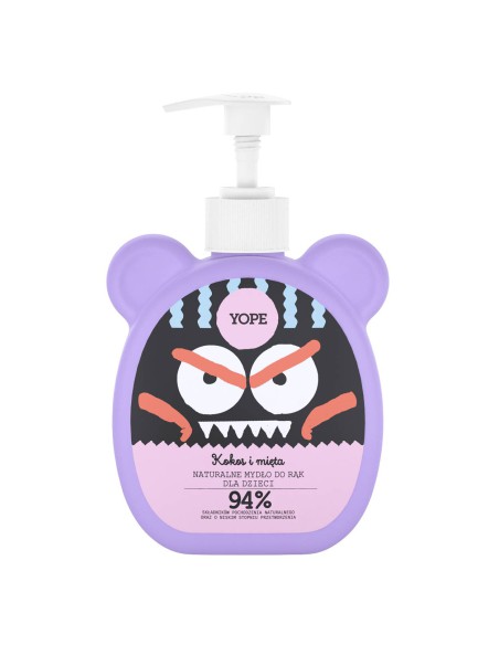 Naturalne mydło do rąk dla dzieci z kokosem i miętą YOPE 400 ml 5900168908550