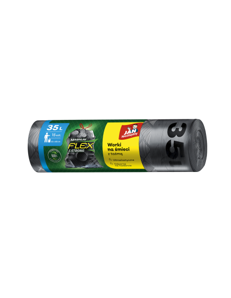 Worki na śmieci z taśmą 35l 15szt Jan Niezbędny 5900536104324