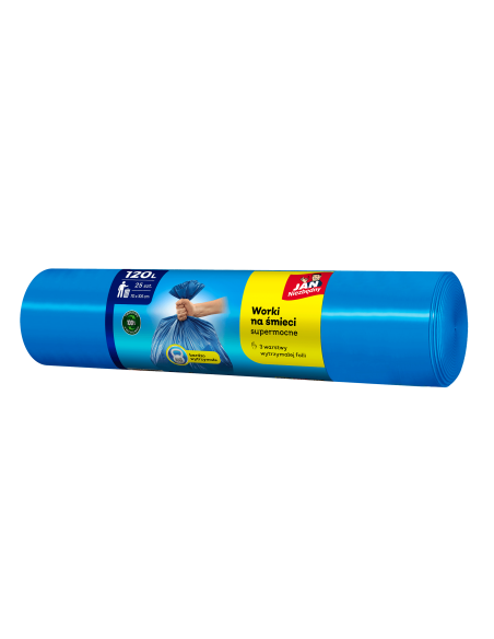 Worki na śmieci 120l supermocne 25szt Jan Niezbędny 5900536104409