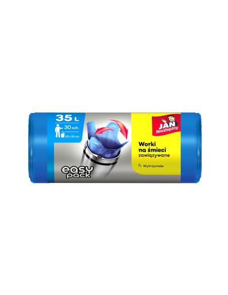 Worki 35l na śmieci zawiązywane 30szt Jan Niezbędny Easy-Pack 5900536232331 2