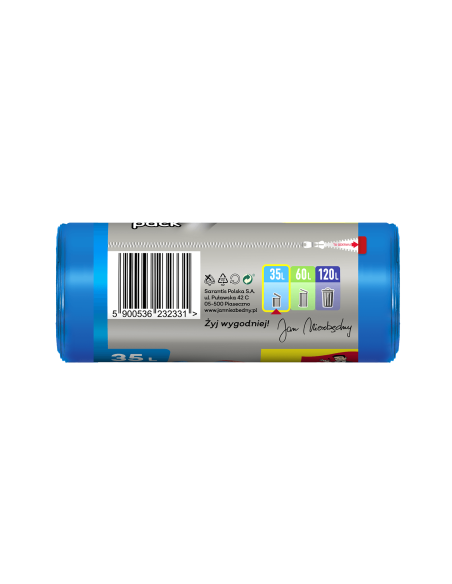 Worki 35l na śmieci zawiązywane 30szt Jan Niezbędny Easy-Pack 5900536232331 3