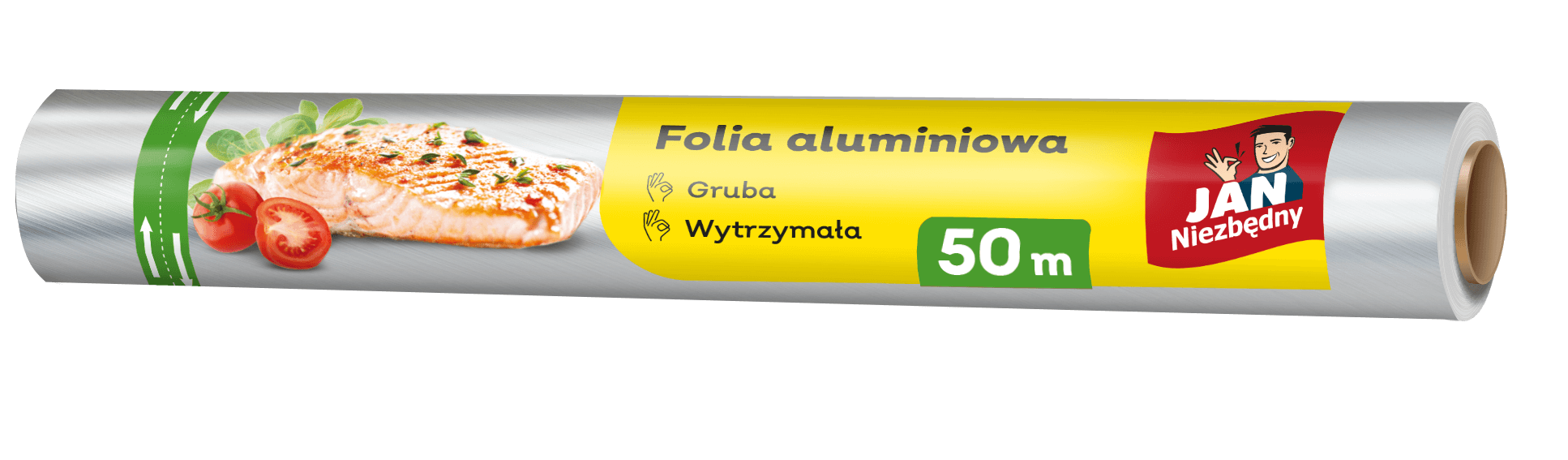 Folia aluminiowa do żywności gruba 50m Jan Niezbędny