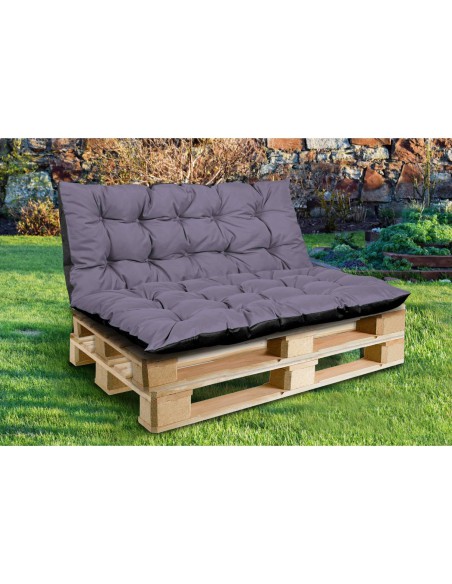 Zestaw grafitowych poduszek ogrodowych Cosi Garden 120x80 cm + 120x40cm - Leżaki ogrodowe Zestaw grafitowych poduszek ogrodowych Cosi Garden 120x80 cm + 120x40cm  2