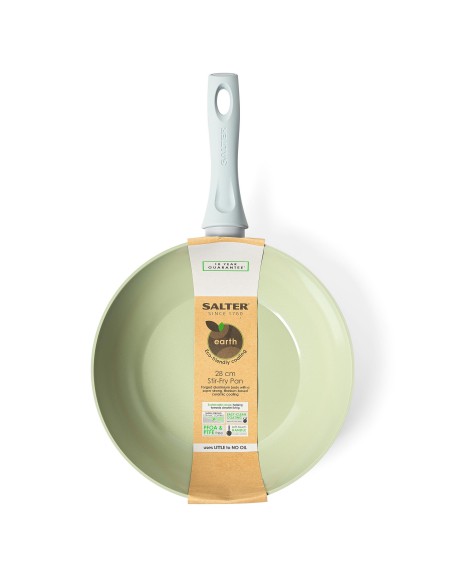 Zestaw zielonych patelni Salter + Salter FryPan 24cm GRATIS  3