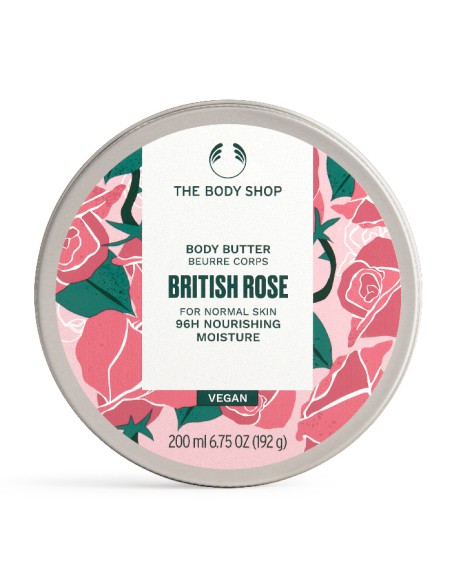 Duży box kosmetyków wegańskich z myjką The Body Shop British Rose  4