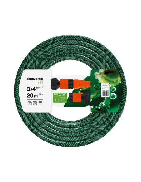 Wąż ogrodowy 3/4" 20m + zraszacz + końcówki Cellfast Economic 5901828850264
