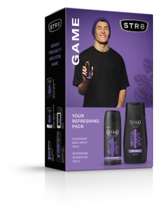 Zestaw prezentowy dla mężczyzny STR8 Game Dezodorant + Żel pod prysznic 5900536354811