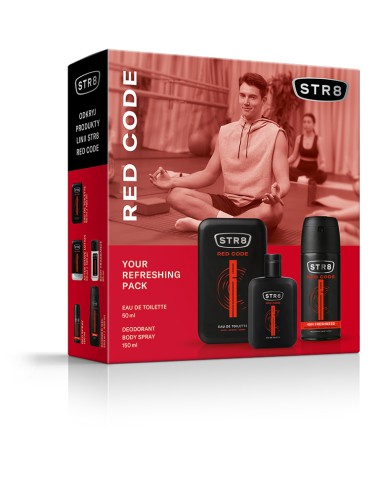 Zestaw kosmetyków na prezent STR8 Red Code Woda toaletowa + Dezodorant - Zestawy kosmetyków