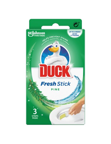 Czyszczące paski żelowe do toalety o zapachu leśnym Duck Fresh Stick 3x9 g - Zawieszki i krążki do WC