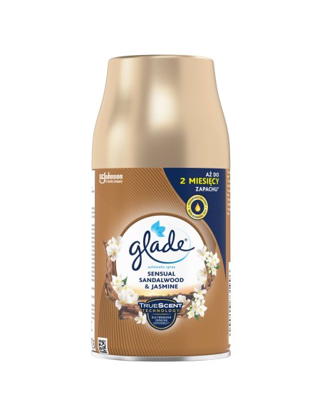 Wkład do odświeżacza jaśmin i drzewo sandałowe GLADE Automatic Spray 269 ml - Odświeżacze automatyczne Wkład do odświeżacza jaśmin i drzewo sandałowe GLADE Automatic Spray 269 ml