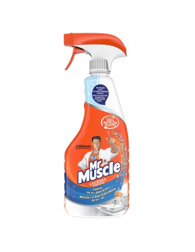 Mandarynkowy płyn do czyszczenia i dezynfekcji łazienki Mr Muscle 500 ml - Środki czystości do kuchni i łazienki