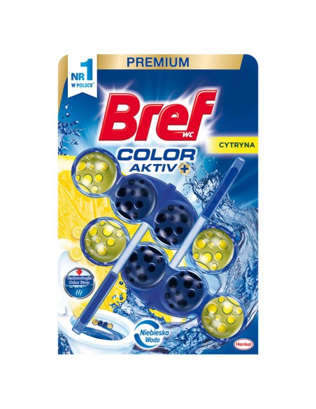 Cytrynowe kostki do toalety Bref Color Aktiv 2x50g 9000101332452