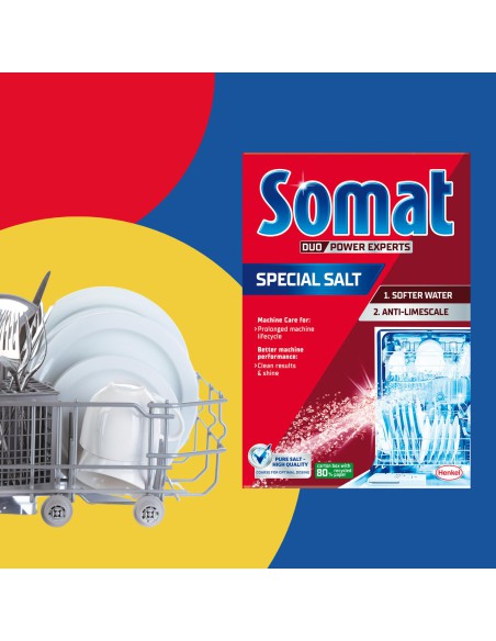 Sól do zmywarki Somat 1,5kg - Nabłyszczacze i sól do zmywarki Sól do zmywarki Somat 1,5kg 9000100147293 2
