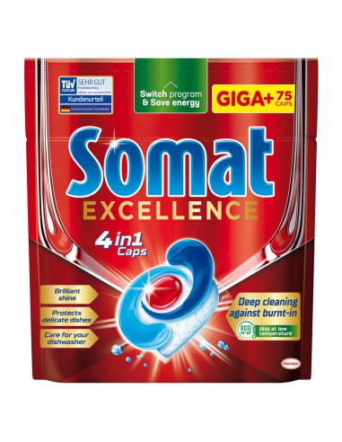 Tabletki do zmywarki Somat Excellence 4in1 75 szt. - Tabletki i kapsułki do zmywarek