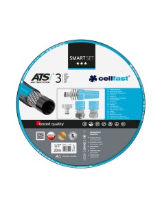 Wąż ogrodowy 1/2" 20m zraszacz końcówki Smart ATSV Cellfast 5901828859519 2