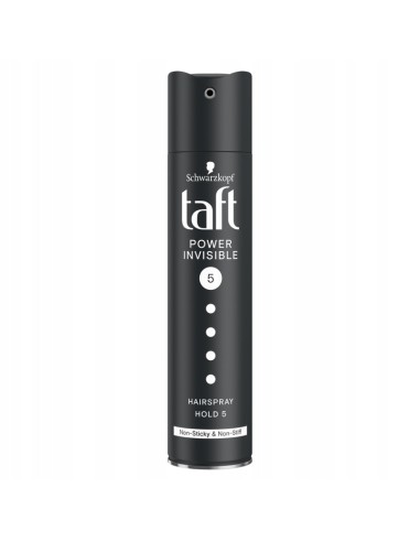 Lakier do włosów Taft Invisible Power 250ml - Lakiery i pudry do włosów