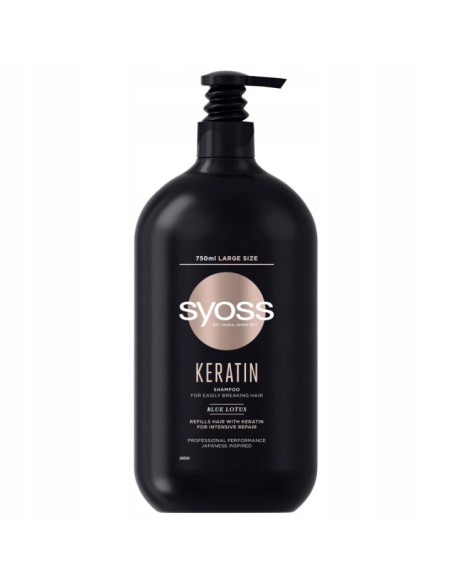 Szampon do włosów łamliwych Syoss Keratin 750ml 5201143725606 2
