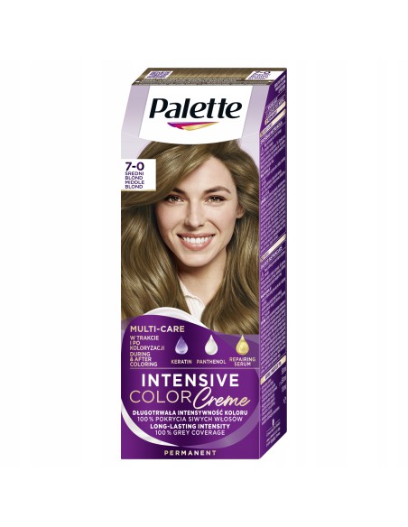Farba do włosów w kremie Palette N6 (7-0) Średni Blond 3838824159614