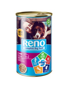 Mokra karma dla psa z jagnięciną w sosie 1240g Reno 5999566111846