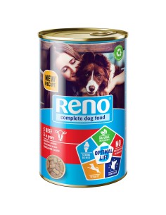 Mokra karma dla psa z wołowiną w sosie 1240g Reno 5999566111839
