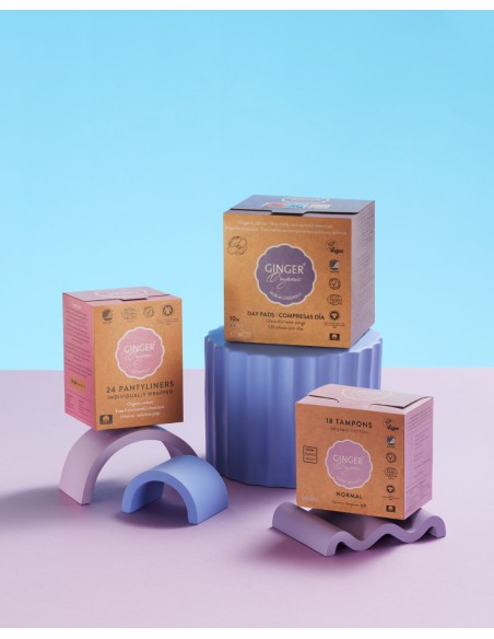 Tampony bez aplikatora GingerOrganic rozmiar Normal 18 szt. 5713334000084 4
