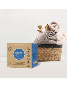 Podpaski higieniczne na noc ze skrzydełkami GingerOrganic 10szt. 5713334000015 2
