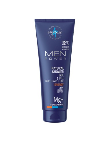 Naturalny żel pod prysznic 4organic MEN POWER Energy 250ml 5904181930772