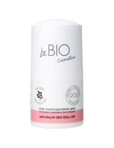 Naturalny dezodorant roll-on  z ekstraktem z nasion chia i kwiatu japońskiej wiśni beBIO 50ml 5906874025925