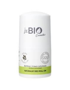 Naturalny dezodorant roll-on z ekstraktem z bambusa i trawy cytrynowej beBIO 50ml 5906874025888