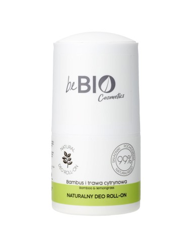 Naturalny dezodorant roll-on z ekstraktem z bambusa i trawy cytrynowej beBIO 50ml - Antyperspiranty