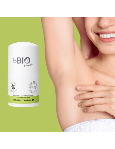 Naturalny dezodorant roll-on z ekstraktem z bambusa i trawy cytrynowej beBIO 50ml 5906874025888 2