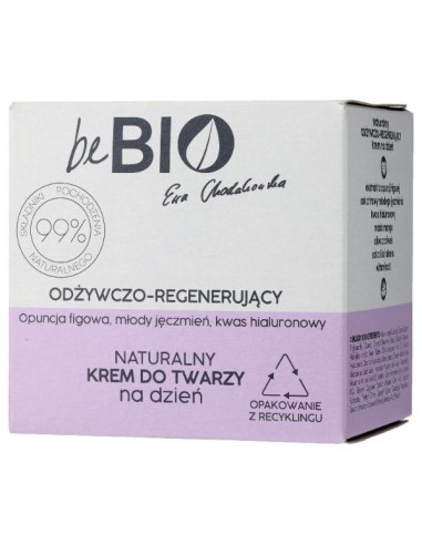 Naturalny krem do twarzy odżywczo–regenerujący na dzień beBIO 50ml 5908233660198 2