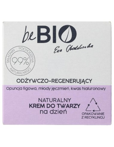 Naturalny krem do twarzy odżywczo–regenerujący na dzień beBIO 50ml 5908233660198 3